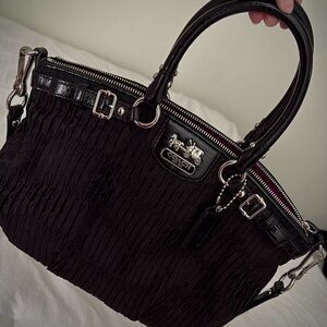 Vintage Rare Coach Madison Satchel Gathered Carryall🪻🖤